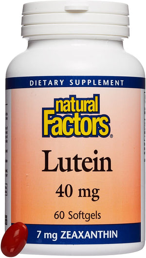 Natural Factors Lutein, 40 mg, 60 Softgels