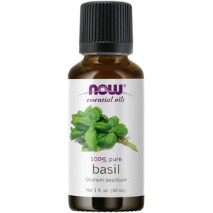NOW Foods Essential Oils Basil, 1 fl oz