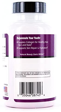 Super Collagen Capsules for Beauty, Healthy Joints, Hair, Skin, & Nails, 90 Servings