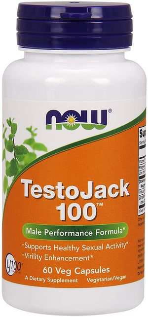NOW Foods TestoJack 100™, 60 Veg Capsules