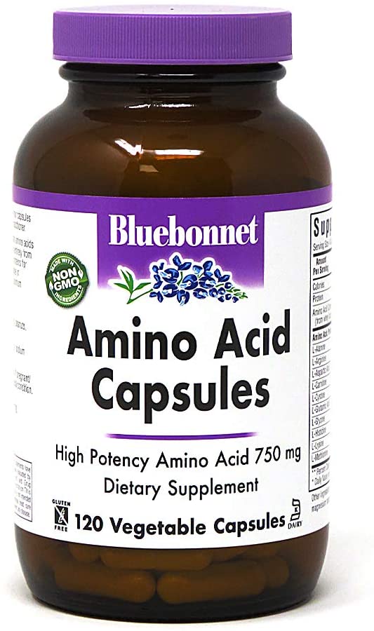 Bluebonnet Amino Acid Capsules 120 Vegetable Capsules