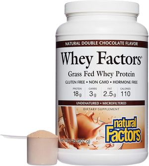 Natural Factors Whey Factors® Double Chocolate, 2 lbs