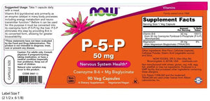 NOW P-5-P, 50 mg, 90 Veg Capsules