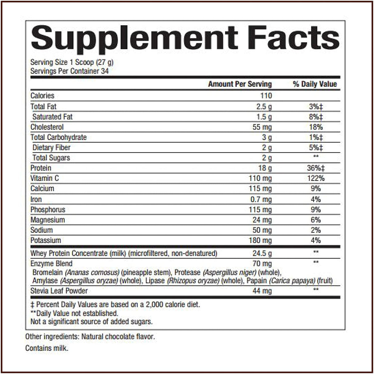 Natural Factors Whey Factors® Double Chocolate, 2 lbs