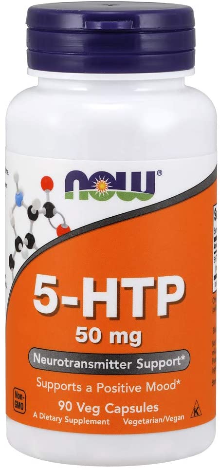 NOW Foods Supplements, 5-HTP (5-hydroxytryptophan) 50 mg, Neurotransmitter Support*, 90 Veg Capsules