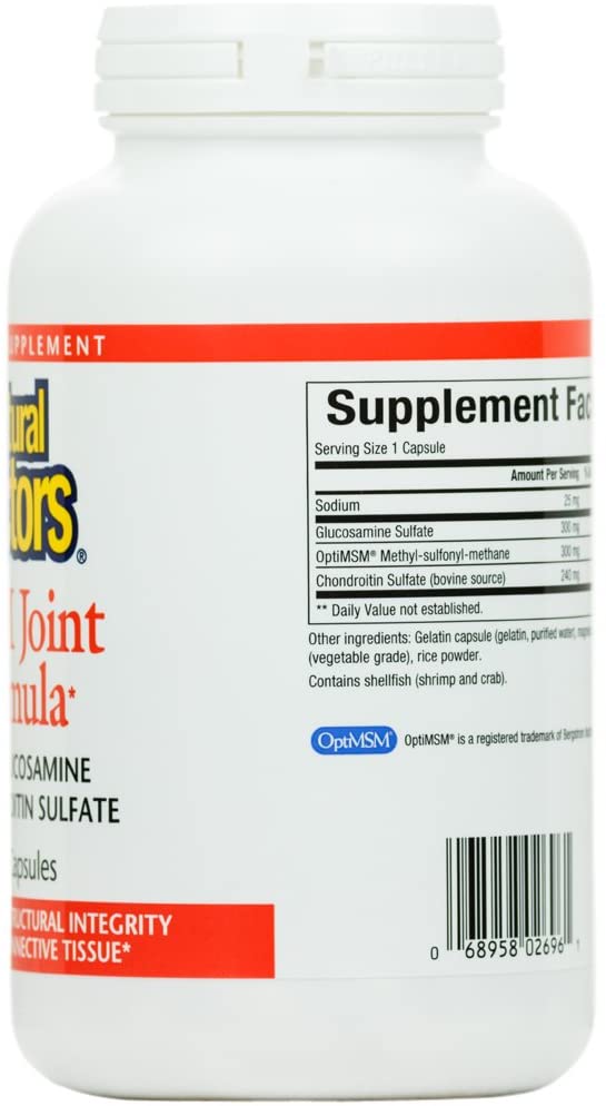 Natural Factors, MSM Joint Formula, Supports Healthy Joints and Mobility, 180 Capsules