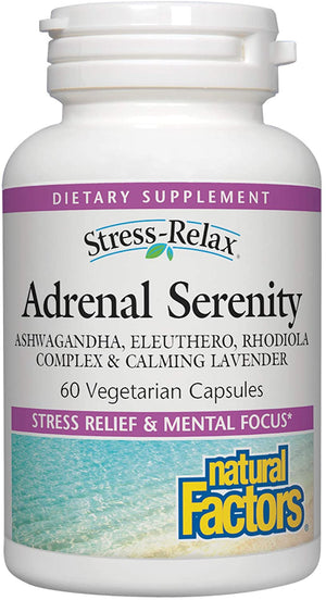 Natural Factors Stress-Relax® Adrenal Serenity, 60 Vegetarian Capsules