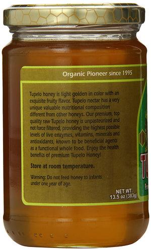 YS ECO BEE FARMS - RAW Tupelo Honey - 13.5 oz