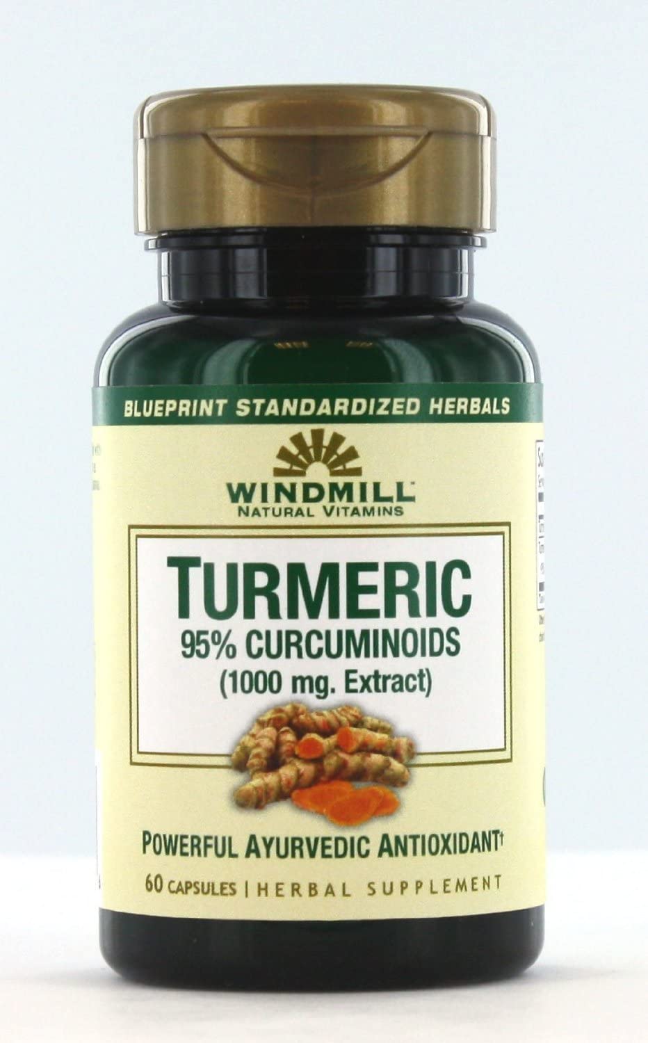 Windmill Turmeric 95 Percent Curcuminoids 1000 mg 60 Capsules