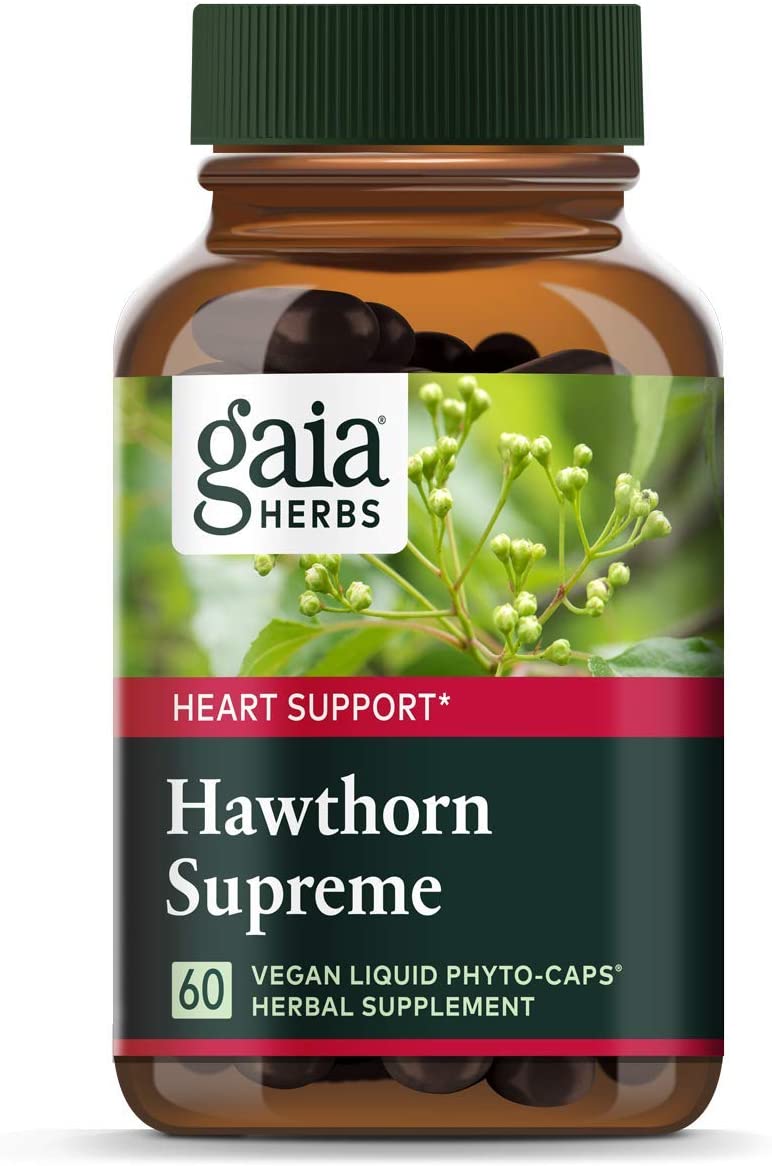 Gaia Herbs Hawthorn Supreme - Hawthorn Berry Supplement to Support Heart Health - for Use at Every Age and Stage to Sustain and Support The Heart - 60 Vegan Liquid Phyto-Capsules
