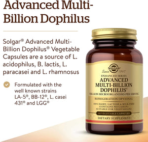 Solgar Advanced Multi-Billion Dophilus®, 5 billion microorganisms, 60 Vegetable Capsules