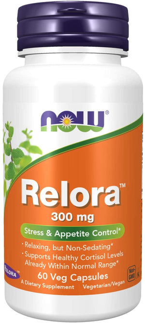 NOW Foods Relora® Stress & Appetite Control, 300 mg, 60 Vegetarian Capsules