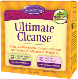 Nature's Secret 7-Day Ultimate Cleanse™ 2-Part Total Body Cleanse, 72 Tablets