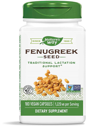 Nature's Way Fenugreek Seed, 1220 mg, 180 Vegan Capsules