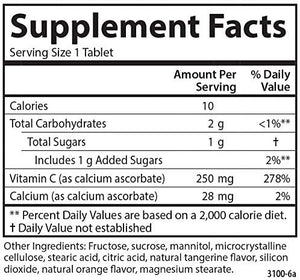 Carlson Kids Chewable Vitamin C Tangerine, 250 mg, 120 Tablets