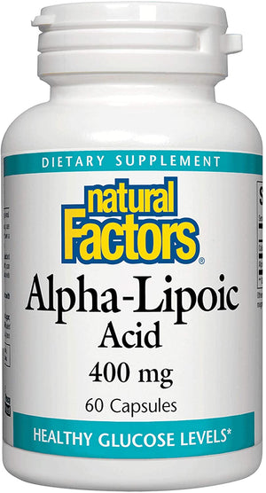 Natural Factors Alpha-Lipoic Acid, 400 mg, 60 Capsules