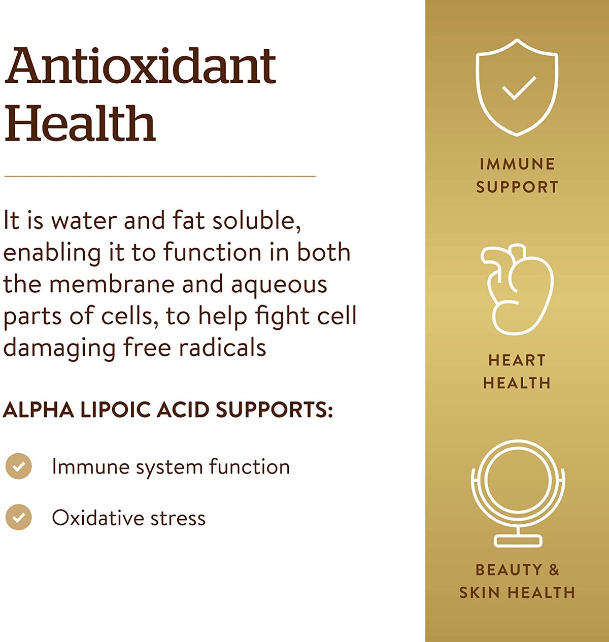 Solgar Alpha Lipoic Acid, 120 mg, 60 Vegetable Capsules