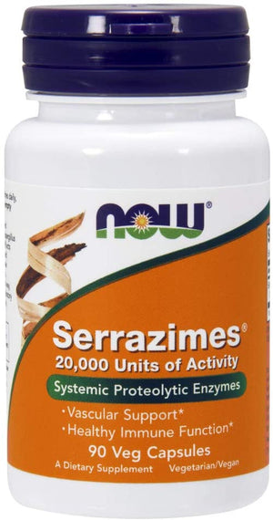NOW Foods Serrazimes®, 90 Vcaps®