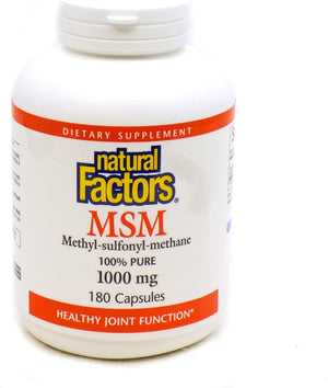 Natural Factors, MSM, Supports Healthy Joints, 180 Capsules