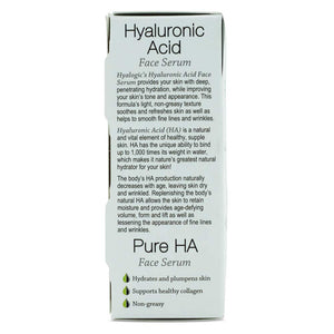 Pure Hyaluronic Acid Serum for Face - Hyalogic Natural HA Face Serum, Non-Greasy, Fragrance-Free Formula - Hyaluronic Acid Serum— Soften & Hydrate Skin | 0.47 Ounce