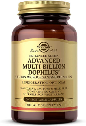 Solgar Advanced Multi-Billion Dophilus®, 5 billion microorganisms, 60 Vegetable Capsules