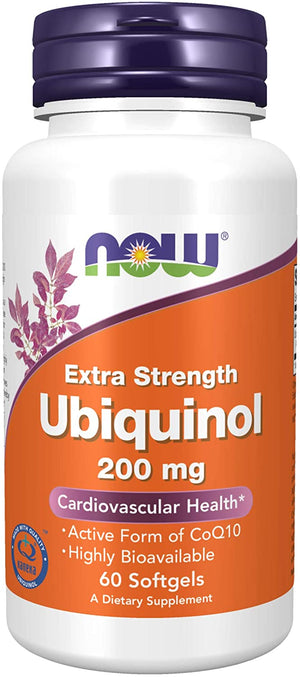 NOW Foods Ubiquinol, 200 mg, 60 Softgels