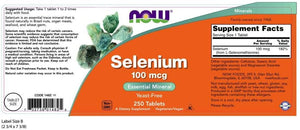 NOW Selenium, 100 mcg, 250 Tablets
