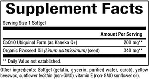 Ubiquinol Active CoQ10 200mg, Coenzyme Q10 Supplement for Energy, Heart and Cognitive Support, 30 softgels (30 Servings)