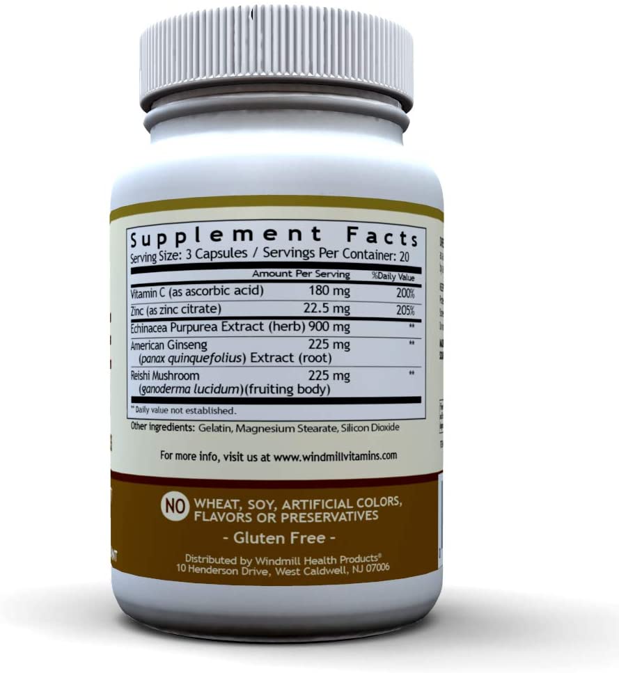 Health Products Windmill Natural Vitamins Optimum Immune Booster, 60 Count