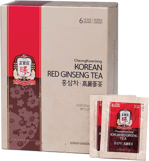 Korean Red Ginseng Tea] Convenient Natural and Organic Ginseng Tea - 50 Bags