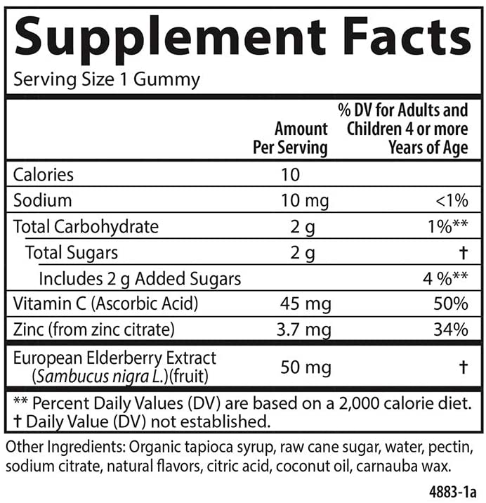 Carlson - Kid's Black Elderberry Gummies. 60 Gummies