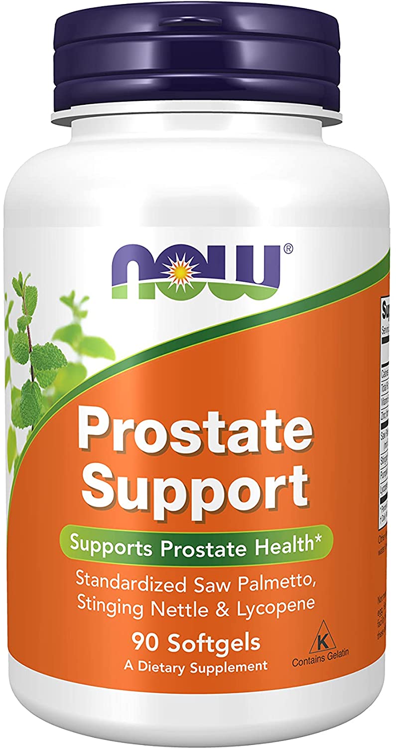 NOW Supplements, Prostate Support, with Standardized Saw Palmetto, Stinging Nettle &amp; Lycopene, 90 Softgels