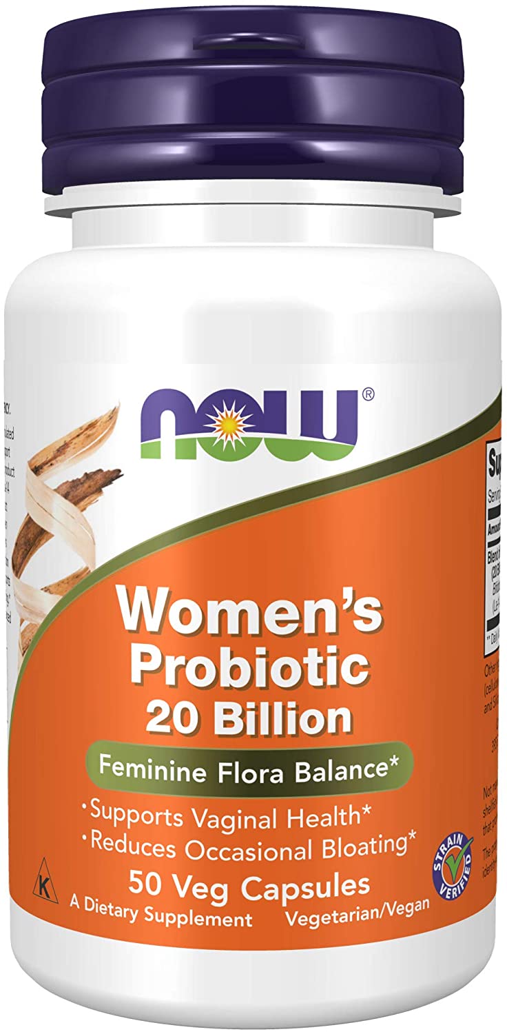 NOW Foods Women&#39;s Probiotic, 20 billion CFU, 50 Veg Capsules