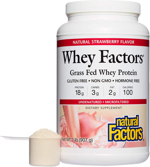 Natural Factors Whey Factors® Natural Strawberry, 2 lbs