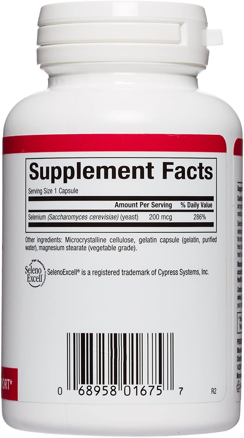 Natural Factors, SelenoExcell Selenium 200mcg, Antioxidant & Immune Support, 90 Capsules