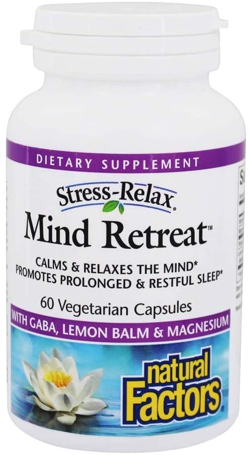 Natural Factors Stress-Relax, Mind Retreat, 60 Vegetarian Capsules