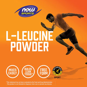 NOW Sports L-Leucine Powder, 9 oz