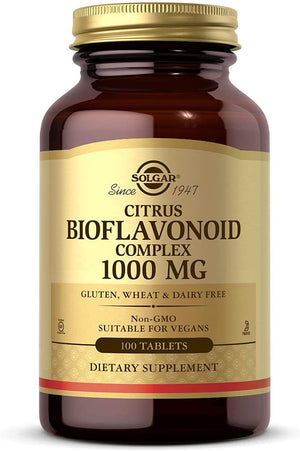 Solgar Citrus Bioflavonoid Complex, 1000 mg, 100 Tablets