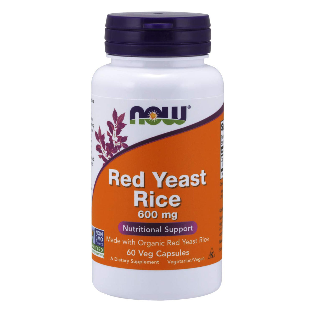 NOW Foods Red Yeast Rice, 600 mg, 60 Veg Capsules