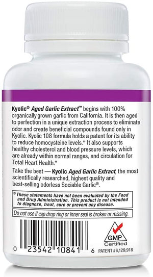 Kyolic Aged Garlic Extract™ Total Heart Health Formula 108, 100 Capsules