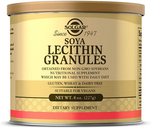 Solgar Lecithin Granules, 8 oz. - Supports Overall Health - Natural Soya Lecithin - Source of Choline & Essential Fatty Acids - Vegan, Gluten Free, Dairy Free - 30 Servings