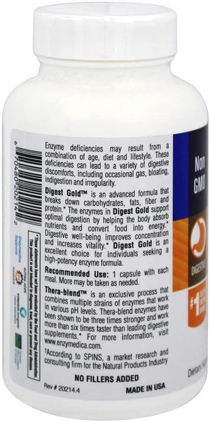 Enzymedica Digest Gold™ with ATPro™, 180 Capsules