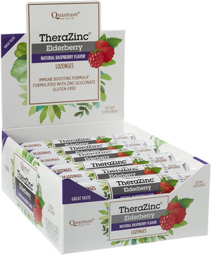 Quantum TheraZinc® Lozenges Elderberry Raspberry, 14 Lozenges