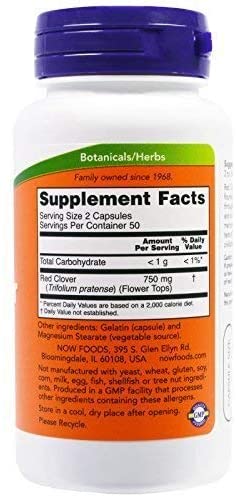 RED CLOVER 375 MG 100 CAPS