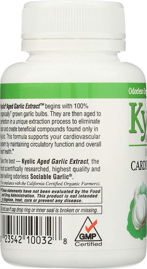Kyolic Aged Garlic Extract™ Cardiovascular Formula 100 Original Formula, 200 Tablets