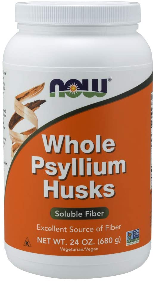 NOW Whole Psyllium Husks, 24 oz