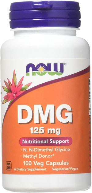 NOW DMG, 125 mg, 100 Veg Capsules