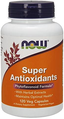 NOW Supplements, Super Antioxidants with Herbal Extracts and a Broad Spectrum of Flavonoids, 120 Veg Capsules