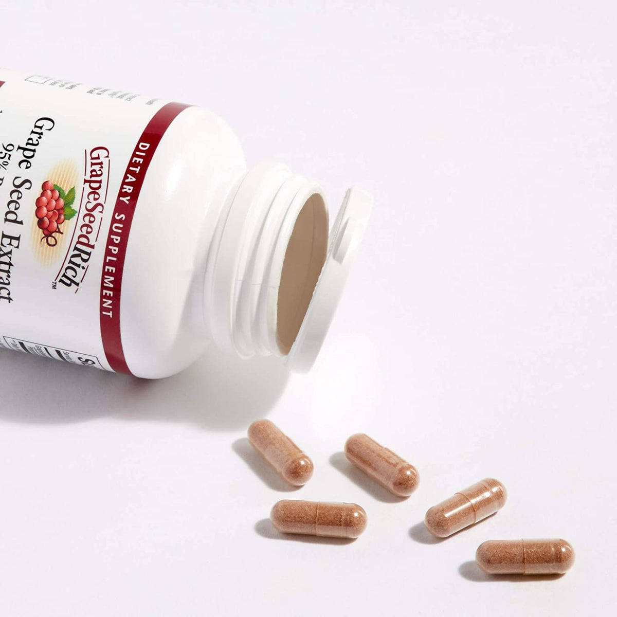 Natural Factors GrapeSeedRich™ Grape Seed Extract, 100 mg, 90 Vegetarian Capsules