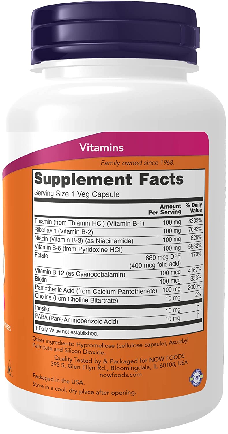 NOW Foods Supplements, Co-Enzyme B Complex with Alpha Lipoic Acid and CoQ10, Nutritional Health, 60 Veg Capsules